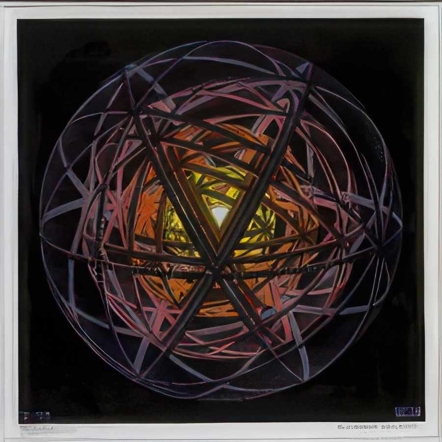 concentric rinds colour mc escher 1953 A4 Photo Print