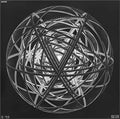 concentric rinds mc escher A4 Photo Print