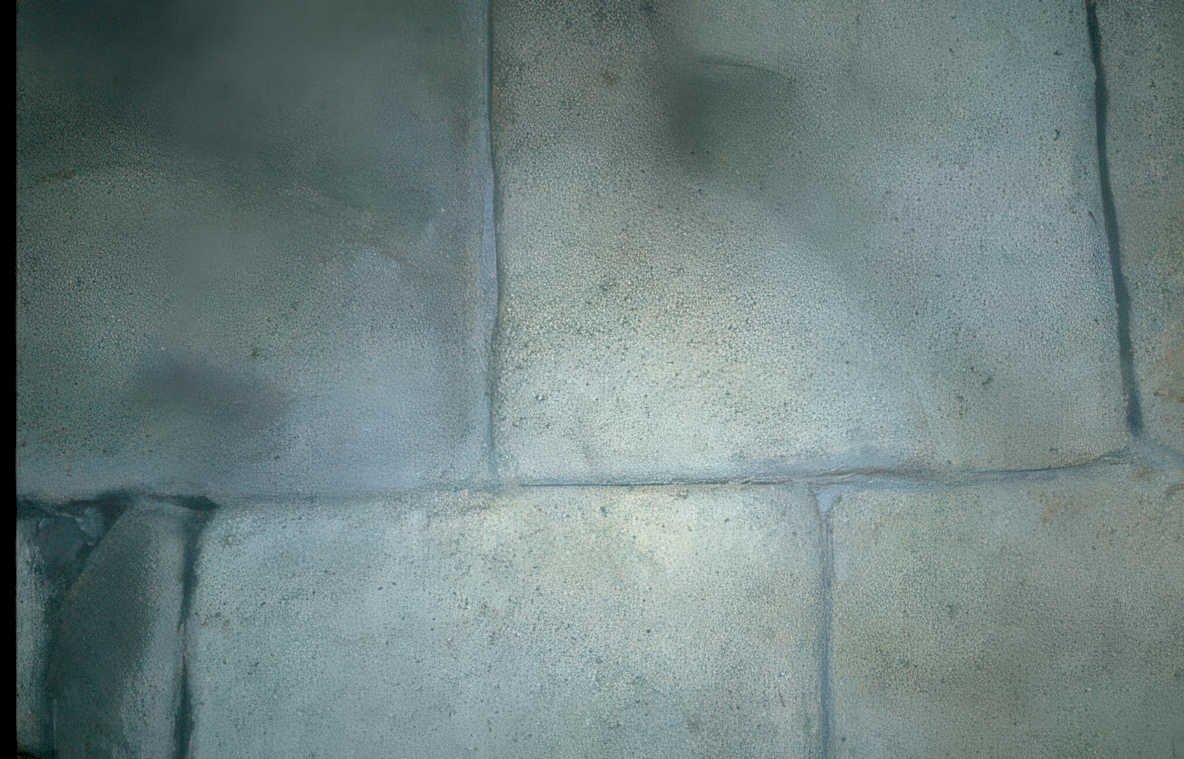 concrete blocks wall Vintage A4 Photo Print