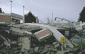 concrete bridge collapse Vintage A4 Photo Print