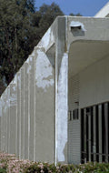 concrete columns courtyard 1980s 1990s A4 Photo Print