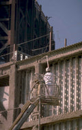 concrete pour 1987 1980s 1990s A4 Photo Print