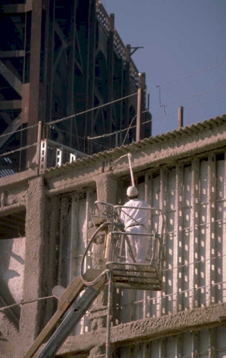 concrete pour 1987 1980s 1990s A4 Photo Print