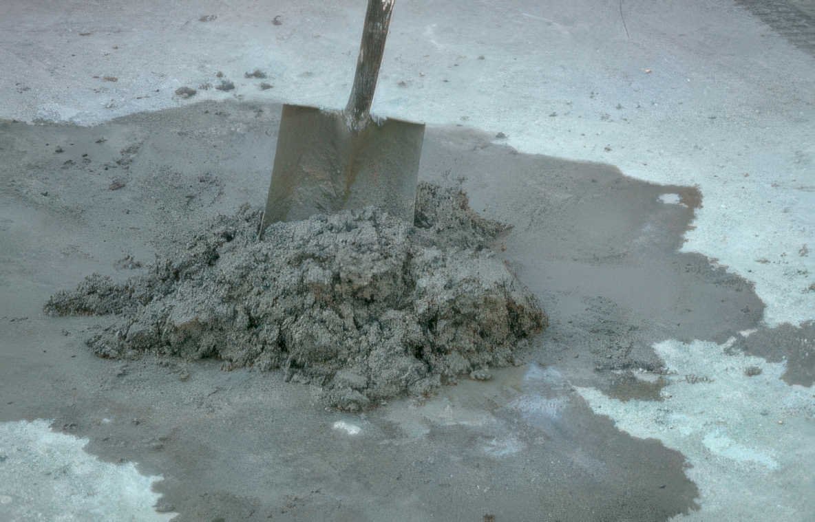 concrete pour slab Vintage A4 Photo Print
