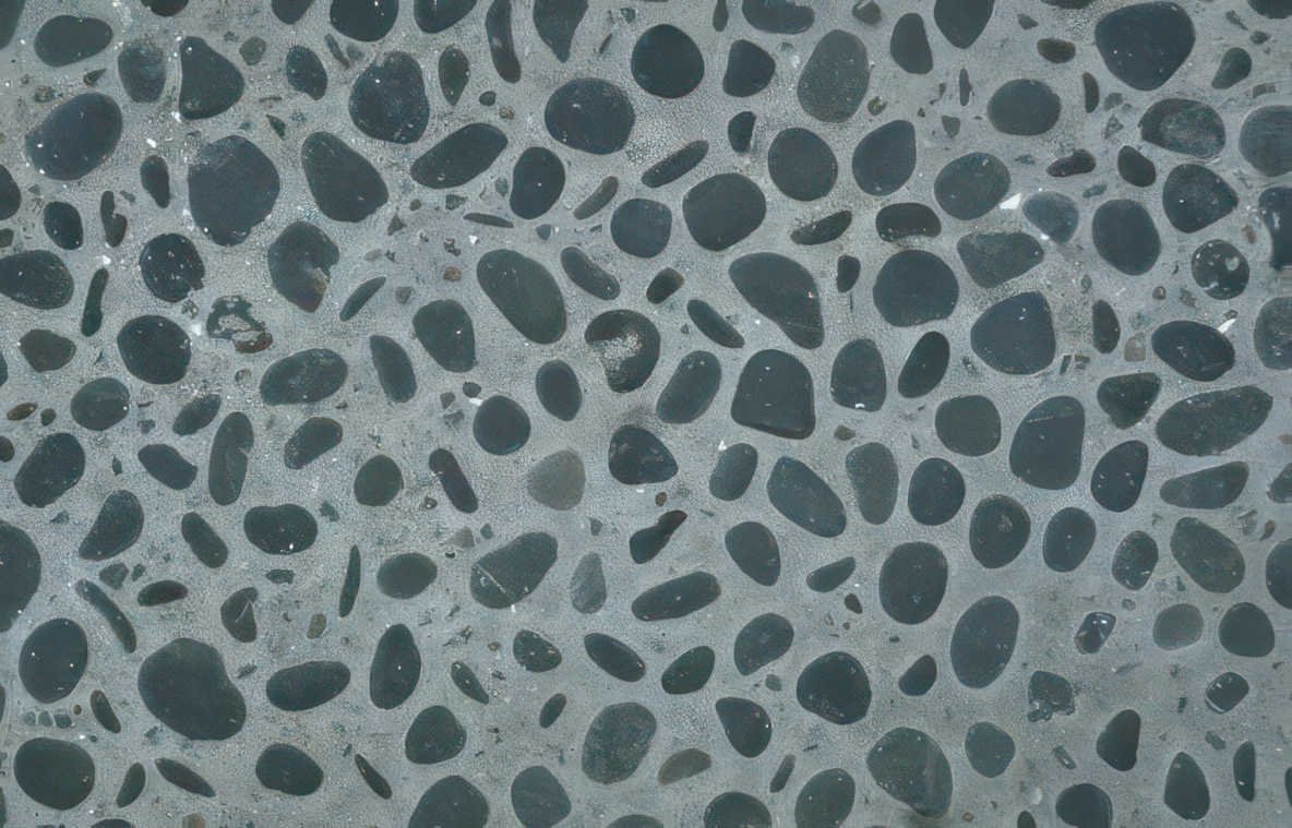 concrete scatter pebbles Vintage A4 Photo Print