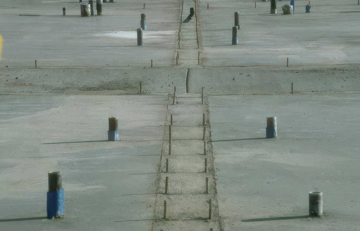 concrete slab layout Vintage A4 Photo Print