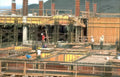 concrete slab pour 1 Vintage A4 Photo Print