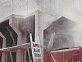 concrete wall framing1980s 1990s A4 Photo Print