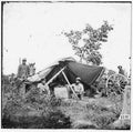 confederate camp scene Vintage world war A4 Photo Print