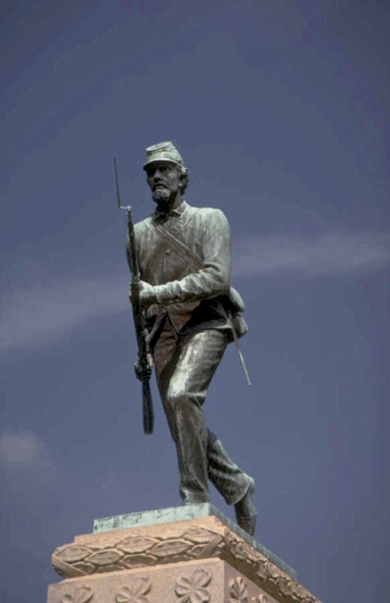 confederate soldier statue 1 1980s 1990s A4 Photo Print