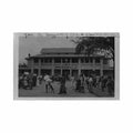 congo brazzaville la gare avant l arrivee du train carte ed inconnu Vintage A4 Photo Print