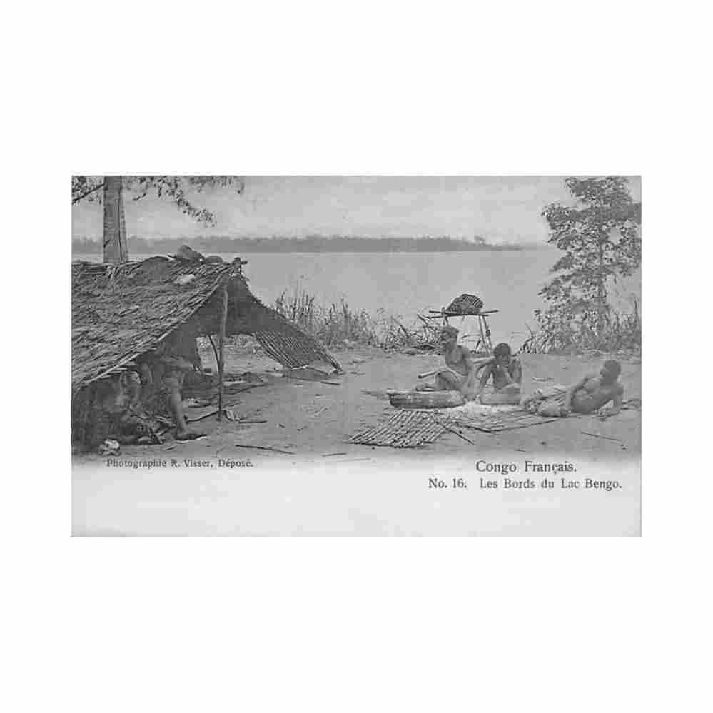 congo brazzaville les bords du lac bango ed r visser 16 Vintage A4 Photo Print