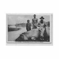 congo brazzaville loango a hippopotamus killed by a mission brother missions des peres du saint esprit 22 congo Vintage A4 Photo Print