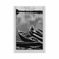 congo brazzaville pirogues sur le djoue ed au messager 24 Vintage A4 Photo Print