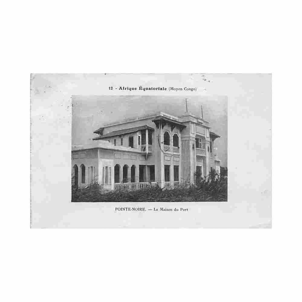 congo brazzaville pointe noire la maison du port ed 12 congo brazzaville pointe noire la maison du port ed Vintage A4 Photo Print