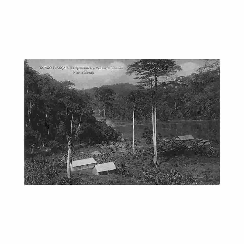 congo brazzaville view of the kouilou niari river in mandji j audema congo brazzaville vue sur le fleuve kouil Vintage A4 Photo Print
