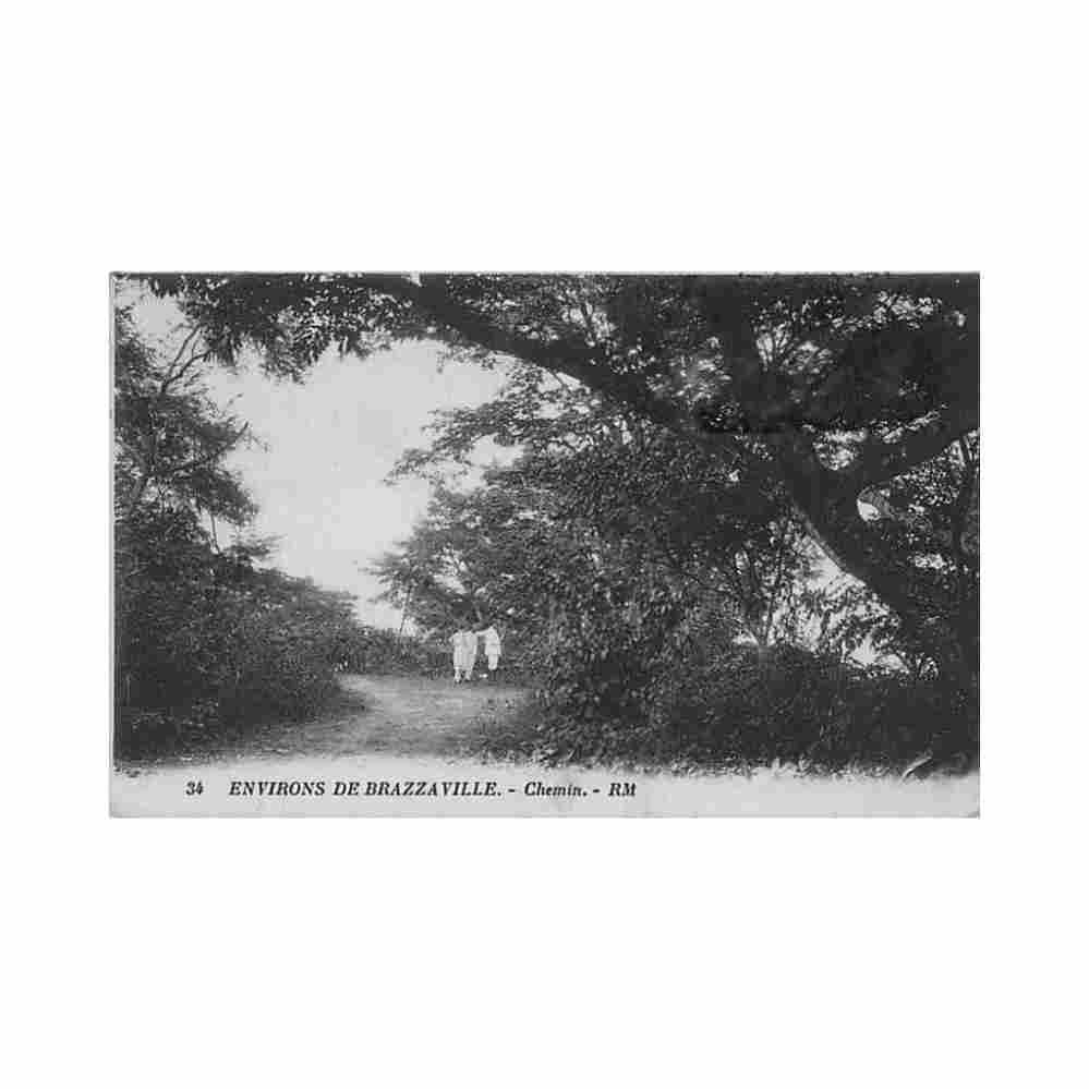 congo environs de brazzaville chemin ed rm 34 Vintage A4 Photo Print