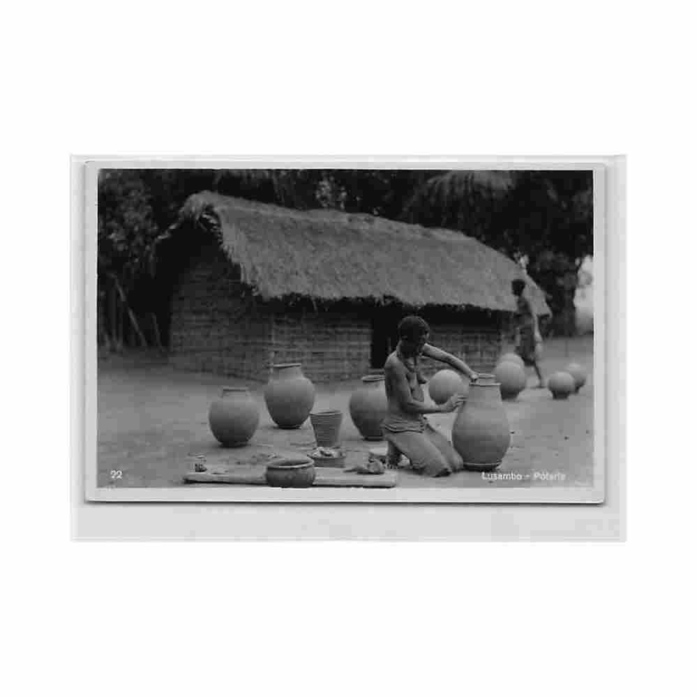 congo kinshasa africa that is disappearing lusambo pottery c zagourski 22 Vintage A4 Photo Print