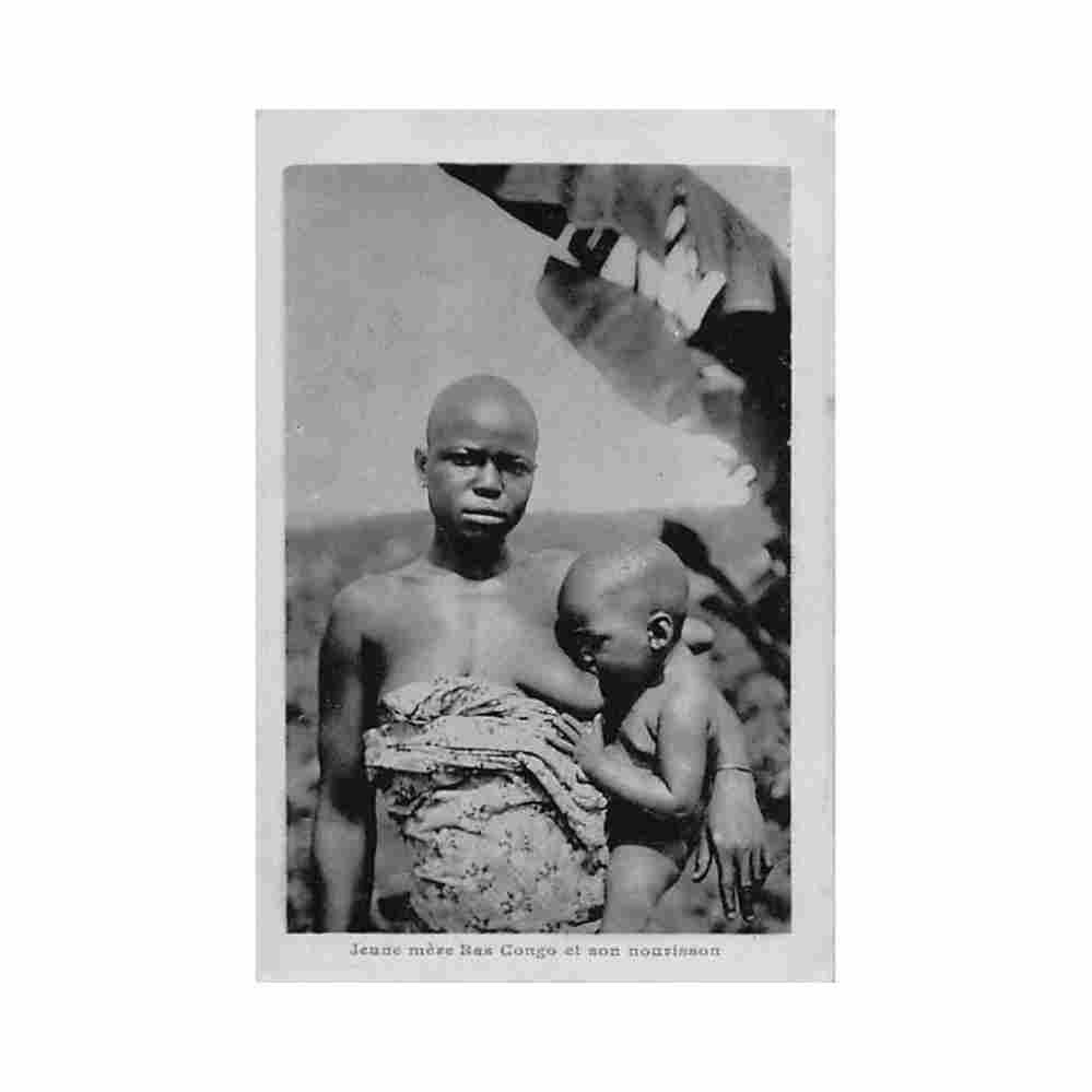 congo kinshasa bakongo mother nu ethnique congo kinshasa jeune mere bakongo ed incon Vintage A4 Photo Print