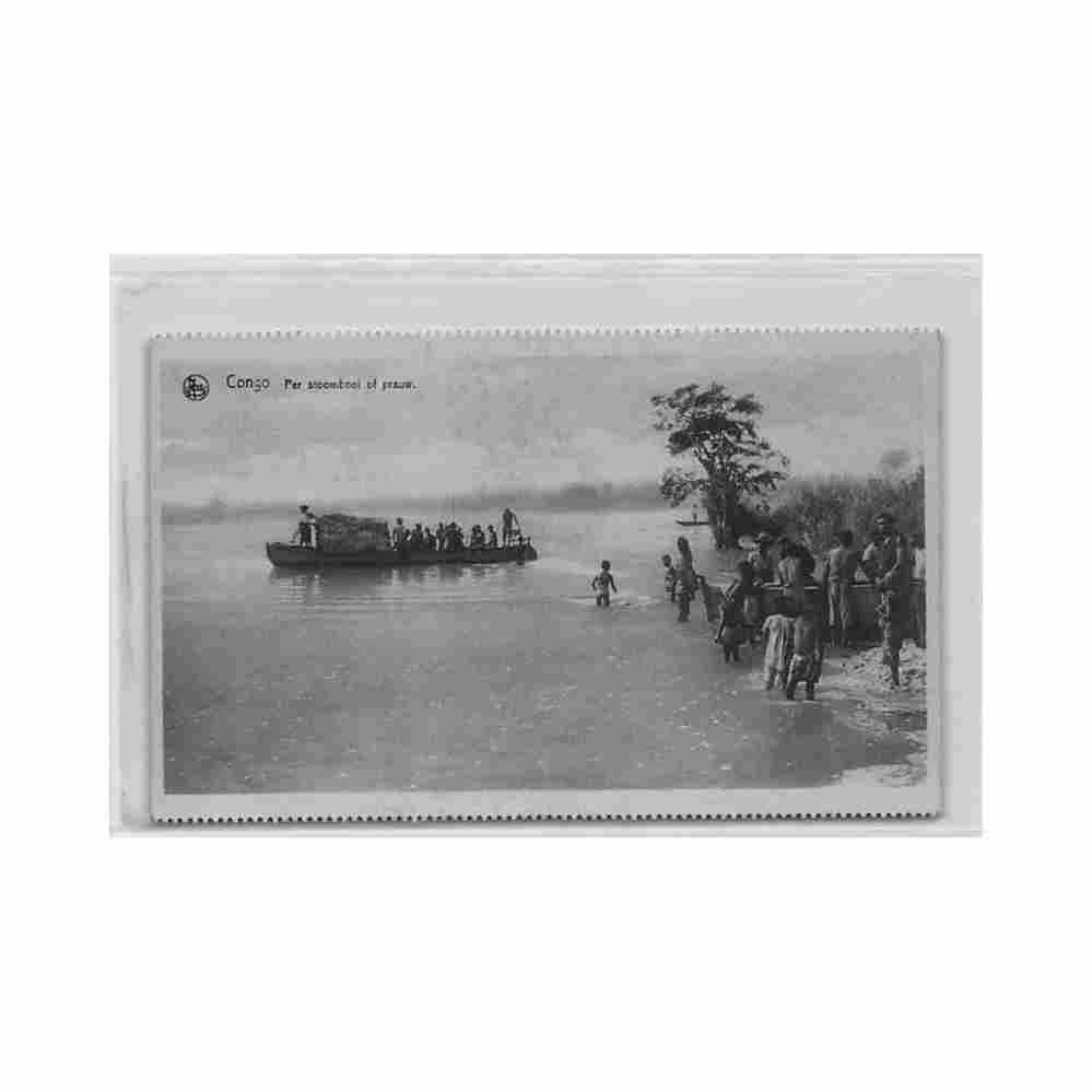 congo kinshasa bateau a vapeur ed missien van scheut Vintage A4 Photo Print