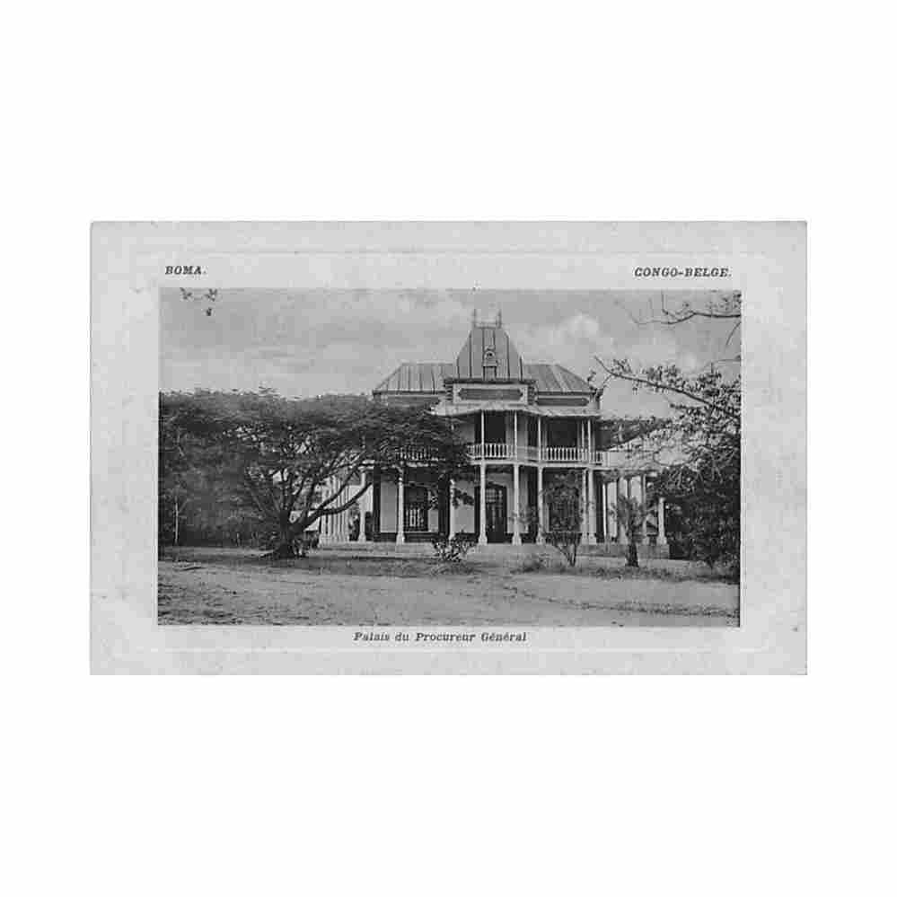 congo kinshasa boma palais du procureur general ed jplw 507 Vintage A4 Photo Print