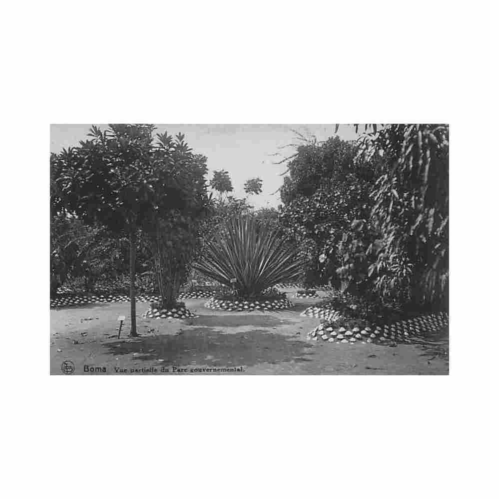 congo kinshasa boma vue partielle du parc gouvernemental ed thill Vintage A4 Photo Print