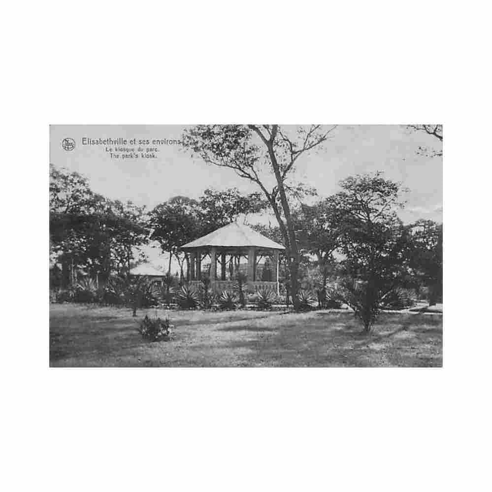 congo kinshasa elisabethville le kiosque du parc ed bon marche Vintage A4 Photo Print