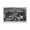 congo kinshasa jeunes enfants dans une vannerie ed librairie congolaise 2341 Vintage A4 Photo Print