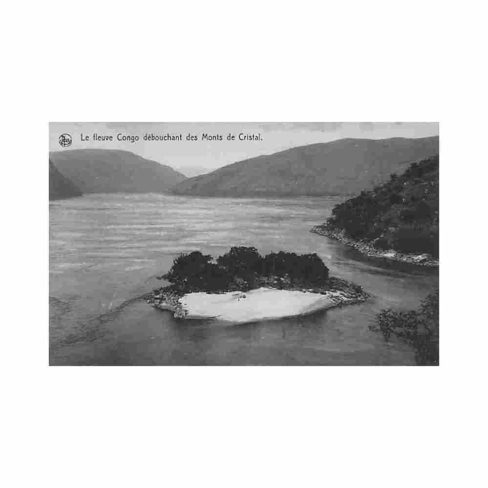 congo kinshasa le fleuve congo debouchant des monts de cristal ed thill Vintage A4 Photo Print