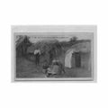 congo kinshasa le missionnaire rend visite aux malades dans un village indigen Vintage A4 Photo Print