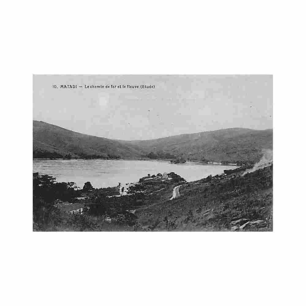 congo kinshasa matadi le chemin de fer et le fleuve etude ed cbw 10 Vintage A4 Photo Print