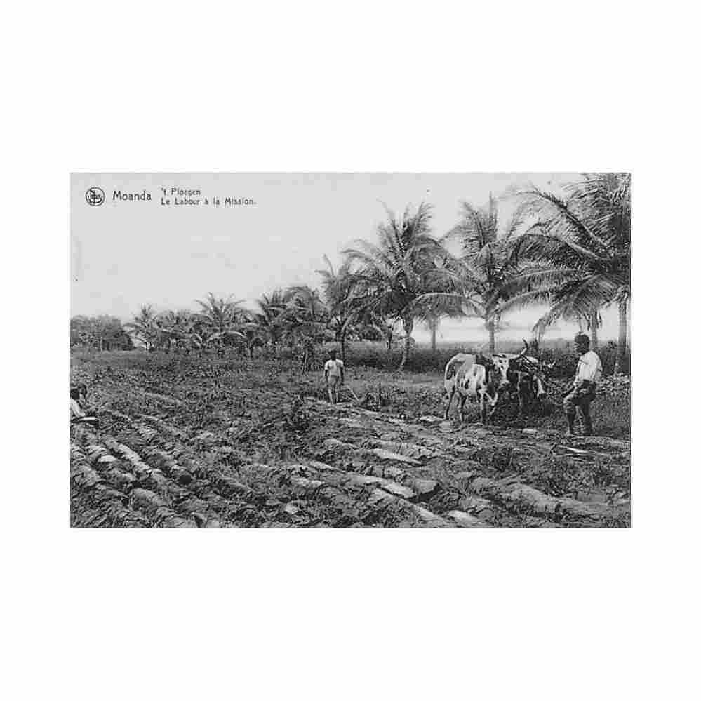 congo kinshasa moanda le labour a la mission ed scheut Vintage A4 Photo Print