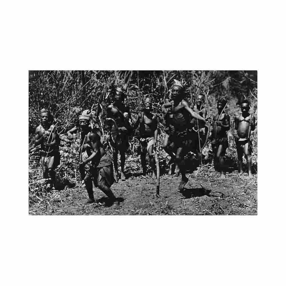 congo kinshasa pygmy dance maxim 4 congo kinshasa danse pygmee ed maxim 4 Vintage A4 Photo Print