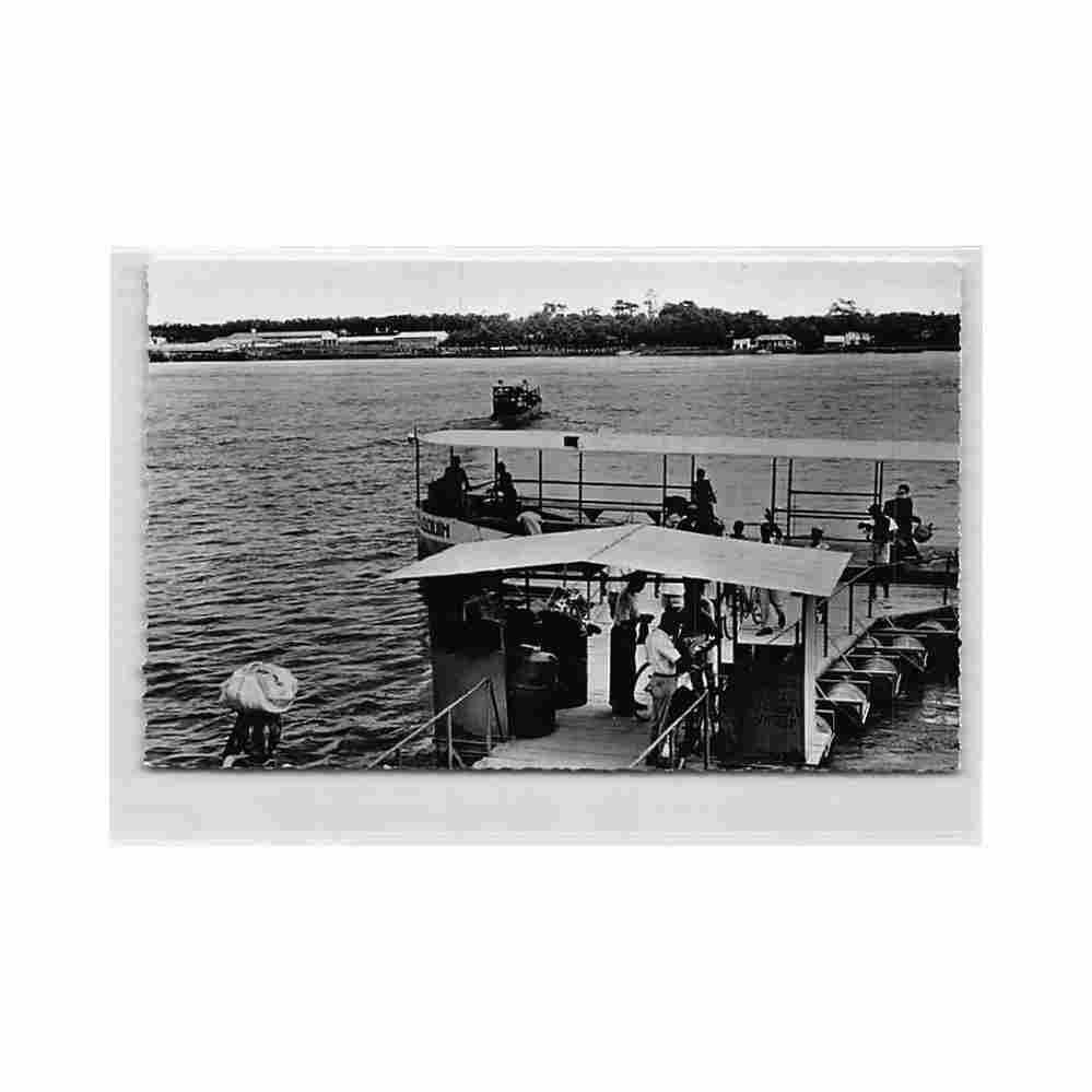 congo kinshasa stanleyville fleuve congo embarcadere ed librairie de stan 2563 Vintage A4 Photo Print