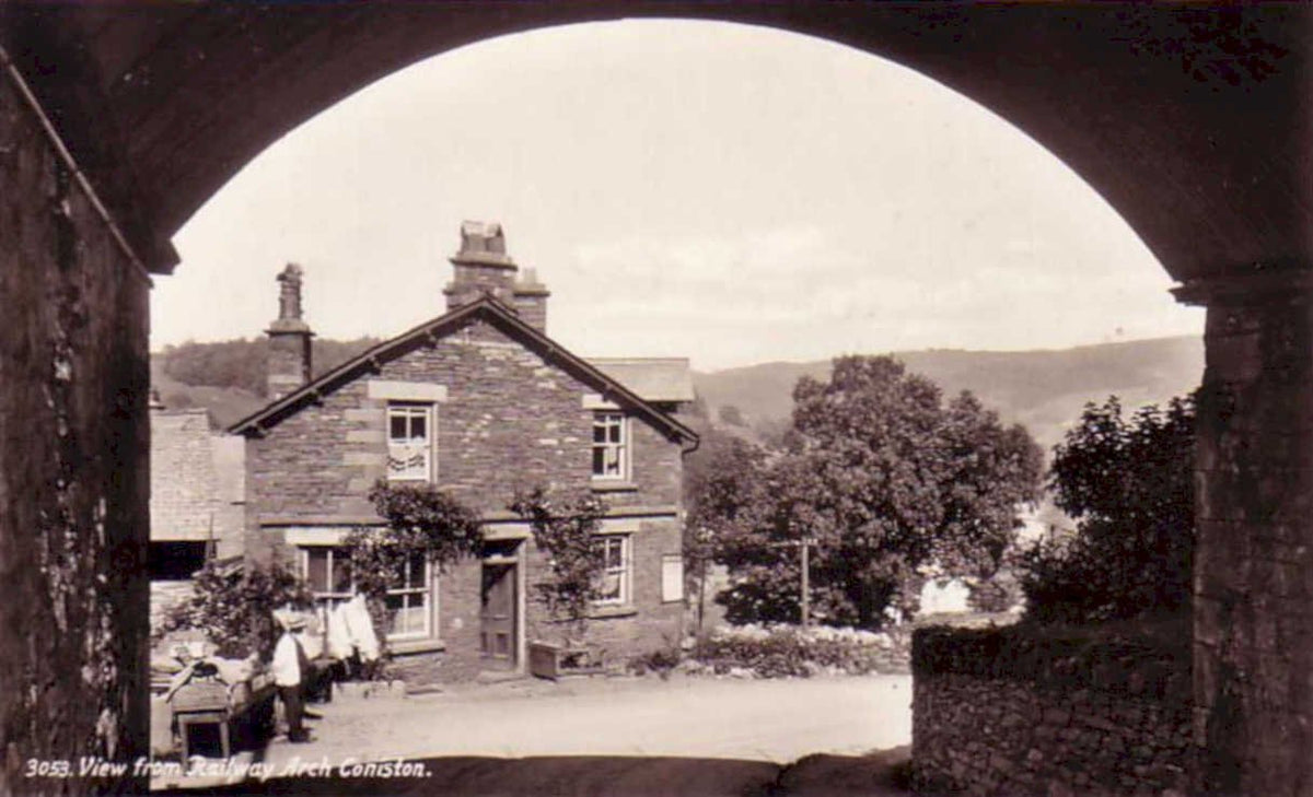 coniston cottage railwayVintage 1880s 1900s A4 Photo Print