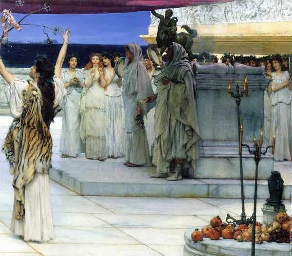 consecration of Bacchus detail 2 AlmaTadema A4 Photo Print