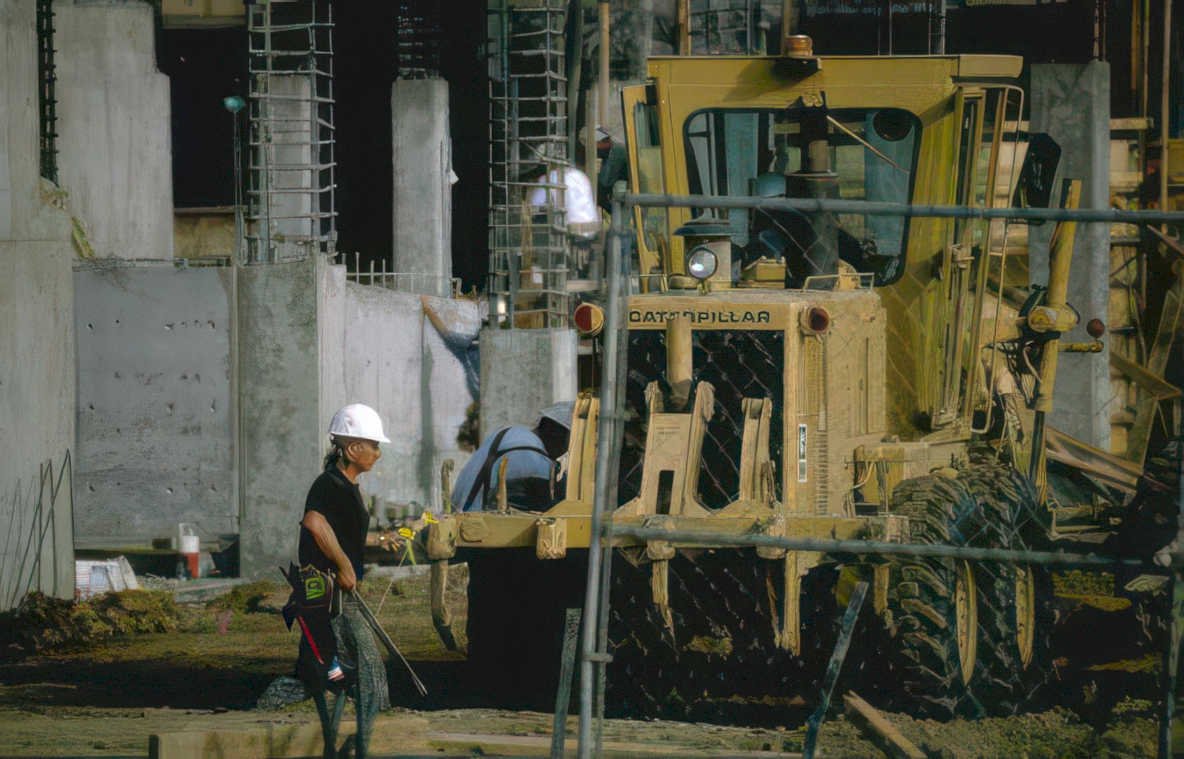 construction bulldozer 1998 Vintage A4 Photo Print