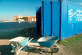 construction container blue1980s 1990s A4 Photo Print