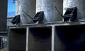 construction containers three Vintage A4 Photo Print