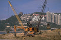construction crane komatsu 1980s 1990s A4 Photo Print