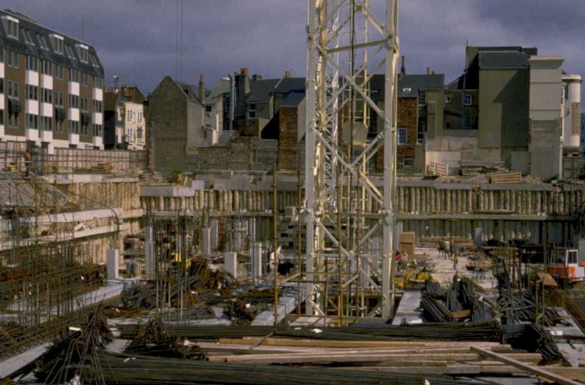 construction crane site 1980s 1990s A4 Photo Print