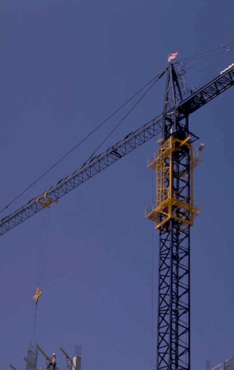 construction crane sky 1980s 1990s A4 Photo Print