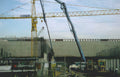 construction dam cranes Vintage A4 Photo Print