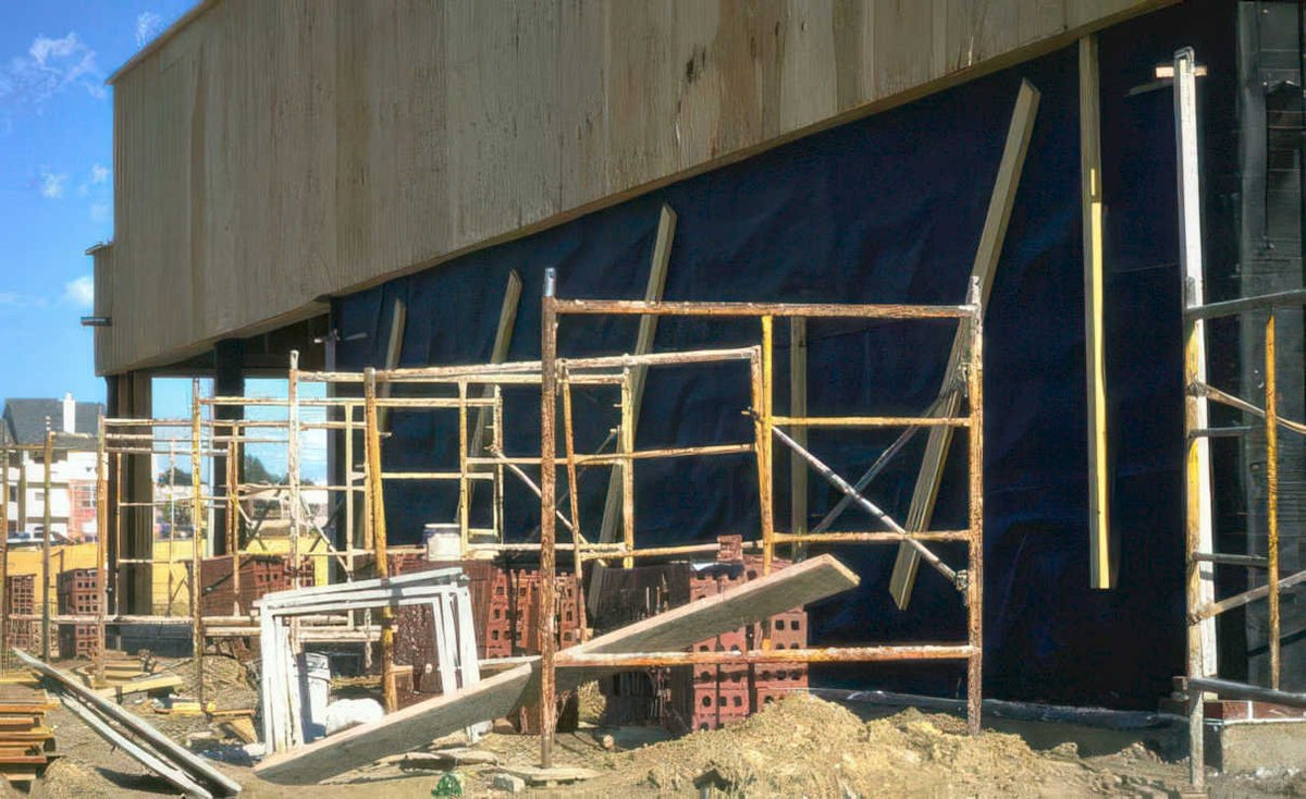 construction facade site Vintage A4 Photo Print