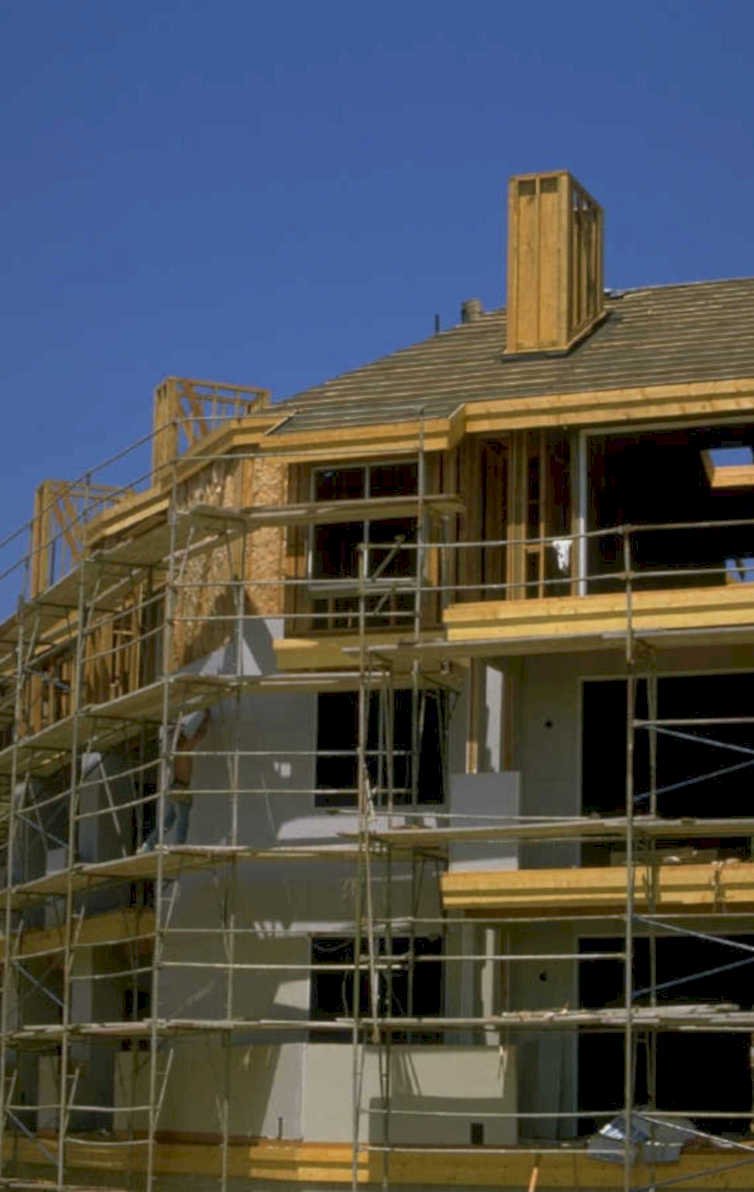 construction house scaffolding 1 1980s 1990s A4 Photo Print