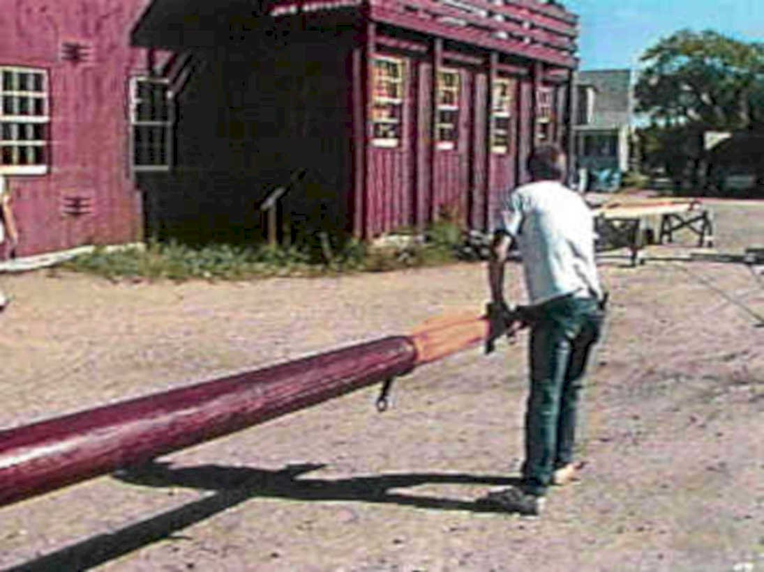 construction pipe shed1980s 1990s A4 Photo Print