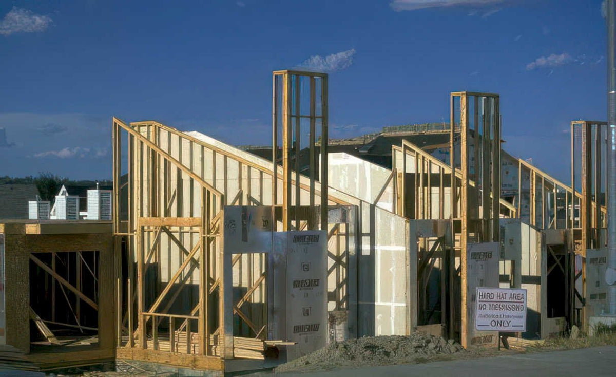 construction site building Vintage A4 Photo Print