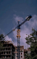 construction site crane 1980s 1990s A4 Photo Print 42