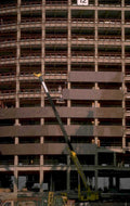 construction site crane 1980s 1990s A4 Photo Print