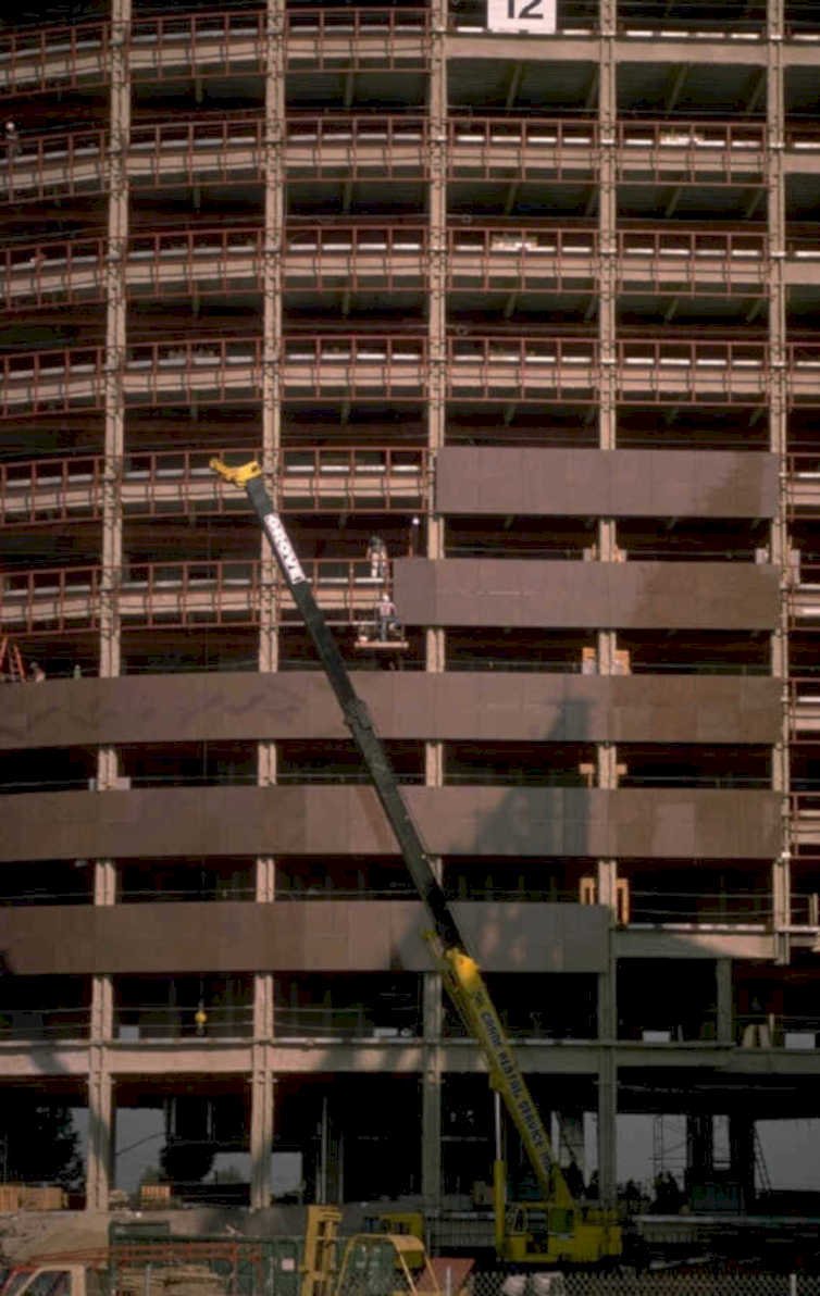 construction site crane 1980s 1990s A4 Photo Print